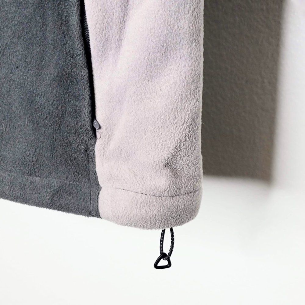 Columbia Challenge Series 90s Core Gray 2-Piece Polar Fleece w/Nylon Jacket SZ M - Picture 15 of 16
